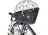 Cestino Per Bicicletta Per Cani, Cestino In Vimini Per Bicicletta, Colore Nero 56X46X34Cm - Wiklibox