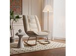 Cdglobal Sedia A Dondolo Poltrona Swing Poltrona Da Salotto Poltrona Relax Poltrona A Dondolo Per Camera Da Letto, Portata Fino A 120 Kg