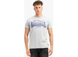Maglietta Uomo Regular Fit Colsbrooke Marl Grey/Navy M Lonsdale