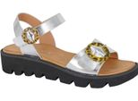 Cipriata - Sandali Da Donna Con Zeppa "Mimi"" DF2326 (37 Eu) (Argento)"
