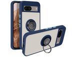 Avizar, Custodia Per Cellulare Con Supporto Ad Anello Per Google Pixel 8A, Blu Scuro