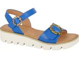 Cipriata - Sandali Da Donna Con Zeppa "Mimi"" DF2326 (37 Eu) (Blu)"