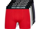 Duck And Cover - Boxer "Mulbers"" Da Uomo (Confezione Da 5) BG1356 (Xxl) (Colorato)"