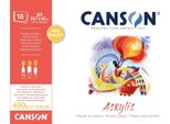 Canson C31067P003 Blocco Carta Da Disegno Canson "Acrylic"", 297 X 420 Mm, 400 G/M²"