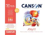 Canson C31067P006 Canson Blocco Carta Da Disegno "Acrylic"", 380 X 460 Mm, 400 G/M²"
