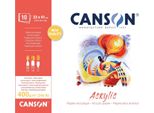 Canson C31067P005 Blocco Di Carta Da Disegno Canson "Acrylic"", 330 X 410 Mm, 400 G/M²"