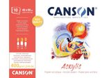 Canson C31067P008 Canson Blocco Carta Da Disegno "Acrylic"", 400 X 500 Mm, 400 G/M²"