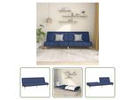 The Living Store Divano Letto 2 Posti In Tessuto Blu