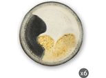 Excelsa Set Di 6 Piatti Fondi Dioniso In Ceramica 21X5 Cm Colorati
