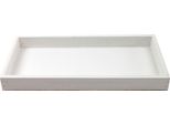 Vassoio Da Portata In Legno Rettangolare Bianco 30 X 15 Cm Come Vassoio Decorativo