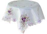 Tovaglia Elke Pansy Viola In Poliestere 110 X 110 Cm