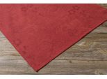 Tovaglia Edda Motivo Jacquard Rosso, Lino E Cotone, In 100X100 Cm
