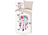 Set Di Biancheria Da Letto In Flanella Good Morning Colore Bianco Dimensioni 135X200+80X80