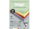 Clairefontaine 975334C Blocco Carta A Colori Clairefontaine Maya, Din A4, 185 G/M²