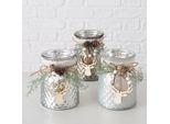 Candeliere Con Decorazione Natalizia Wilka, Altezza 16 Cm