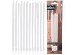Orion Candele Per Torta Candele Di Compleanno Candele Bianche Lunghe 14,5 Cm 12 Pz.