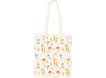 Something Different - Borsa "Funky Fungi"", Fungo, Tessuto Misto Poliestere-Cotone SD6454 (Taglia Unica) (Bianco/Rosa/Giallo)"