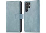 Custodia Per Cellulare Imoshion Per Samsung Galaxy S25 Ultra - Flip Cover Libreria Flip - Blu Chiaro