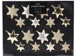 16Pcs Natale Baubles Natale Baubles Albero Baubles Set Stelle Champagne