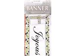 Amscan - Bandiera "Joyous"", Cresima SG34560 (Taglia Unica) (Bianco/Nero/Verde)"