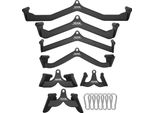 Attacchi Per Lat Pull-Down Vevor, Vogatore Con Cavo Di Trazione, Barra A T, Barra A V, Set Di 7, Barra Per Pull-Down Tricipiti, Impugnatura Per Curl Bicipiti Rivestita In Gomma, Barra Per Pull-Down Lat Tricipiti