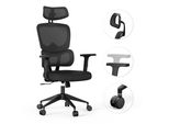 Sedia Da Ufficio Ergonomica SENSE7 Veno Sedia Da Scrivania Schienale Regolabile Braccioli E Poggiatesta Resistente - Fino A 190 Cm E 120 Kg Nero