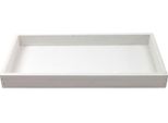 Vassoio Da Portata In Legno Rettangolare Bianco 40 X 16 Cm Come Vassoio Decorativo