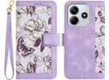 Per Xiaomi Redmi Note 14 5G Custodia A Portafoglio In Pelle Finta Custodia Per Cellulare Design Floreale Custodie Viola