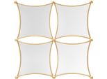 Mauro Ferretti Specchio Da Parete Jalo 68X3,5X68 Cm Oro