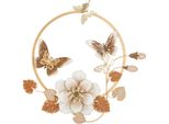 Mauro Ferretti Decorazione Da Parete Rouns 58,4X5,1X63,5 Cm Beige Oro