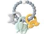 Teether In Silicone Ele-Fun Blu