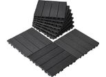 Vevor Piastrelle Per Patio, Set Di 10, Piastrelle Per Balcone 30 X 30 Cm, Piastrelle A Incastro, Rivestimento In Plastica Impermeabile Per Esterni, Rivestimento Per Patio