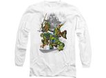 Teenage Mutant Ninja Turtles - Maglietta "Shredder E Le Tartarughe"" Per Uomo/Donna Unisex TV10724 (Xl) (Bianco)"