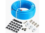 Set Di Tubi Per Compressori D'aria Vevor, Tubo Per Aria Compressa Da 30,48 M X 19,05 Mm, Set Di Tubi Per Aria Compressa A Prova Di Perdite Per Garage E Officine, Blu