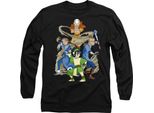 Avatar: The Last Airbender - Maglietta "Team Avatar Elements"" Per Uomo/Donna Unisex TV10716 (M) (Nero)"