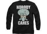 Spongebob Squarepants - Maglietta "Nobody Cares Meme"" Per Uomo/Donna Unisex TV10727 (Xxl) (Nero)"