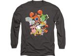 Spongebob Squarepants - Maglietta "The Whole Gang"" Per Uomo/Donna Unisex TV10719 (L) (Charcoal)"