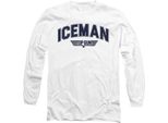 Top Gun - Maglietta "Iceman"" Per Uomo/Donna Unisex TV10848 (Xl) (Bianco)"
