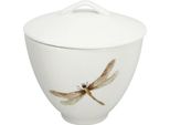 Zuccheriera In Porcellana Dragonfly 150Ml, Verde/Marrone