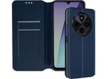 Avizar, Custodia In Pelle Finta Classic Edition Xiaomi Redmi 14C, Blu Scuro
