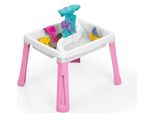 Dolu Zand-Watertafel + Accessoires Roze/Wit