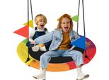 Altalena A Nido Kruzzel Per Esterni Per Bambini E Adulti Fino A 150 Kg - Altalena Da Giardino Ø 110 Cm - Durevole E Resistente Alle Intemperie - Altalena Doppia Per 2 Bambini 25284