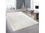 Tappeto Moderno A Pelo Alto Con Motivo Organico In Crema Dimensioni - 120 X 170 Cm
