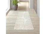 Tappeto Moderno A Pelo Alto Con Motivo Organico In Crema Dimensioni - 80 X 150 Cm