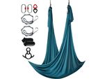 Succebuy Aerial Silk & Yoga Swing, 10 Metri, Set Di Amache In Tessuto Di Nylon Da 100 G/M², Hardware Di Montaggio Completo, Facile Da Montare Per Tutti I Livelli Di Fitness E Bodybuilding, Volo Antigravitazionale, Verde