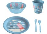 Set Da Pranzo Per Bambini Peppa Pig Waves At Home, 4 Pezzi, Koziol