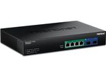 Trendnet TPE-BG5062 Switch A 6 Porte 240W 2,5G Gan Power Poe++ Mit 10G Sfp+ Port