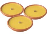 Candele Horeca Candele Profumate Alla Citronella In Vaso Di Terracotta - Set Di 3 - Autonomia 8 Ore - Candele Per Esterni, Giardino, Balcone