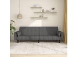 Divano Letto Di Design A 2 Posti Con 2 Cuscini In Tessuto Grigio Scuro - Divani Classici 2025 Nuovo9470838 1Pacco