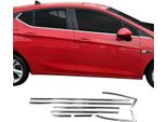 Modanature Per Finestre Per Opel Astra K 2015-2019 In Acciaio Inox Cromato 8Pcs